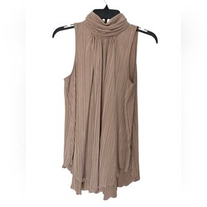 Joseph A Women's Pleated Long Blouse Top Size Mediun